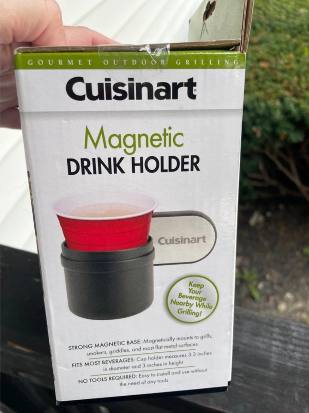 Cuisinart Black Magnetic Drink Holder.